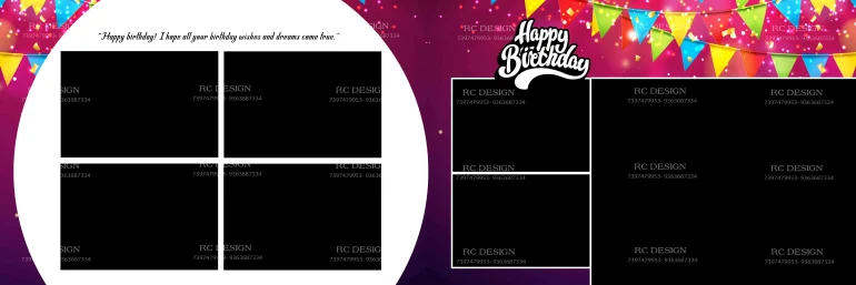 Birthday Album Photoshop Design