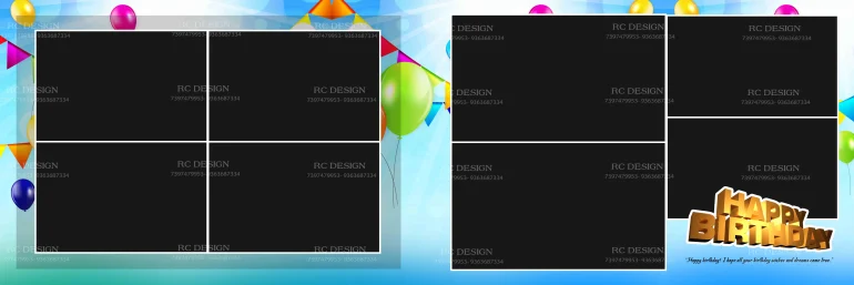 Birthday Album Photoshop Design