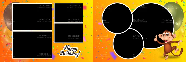 Birthday Album Photoshop Design