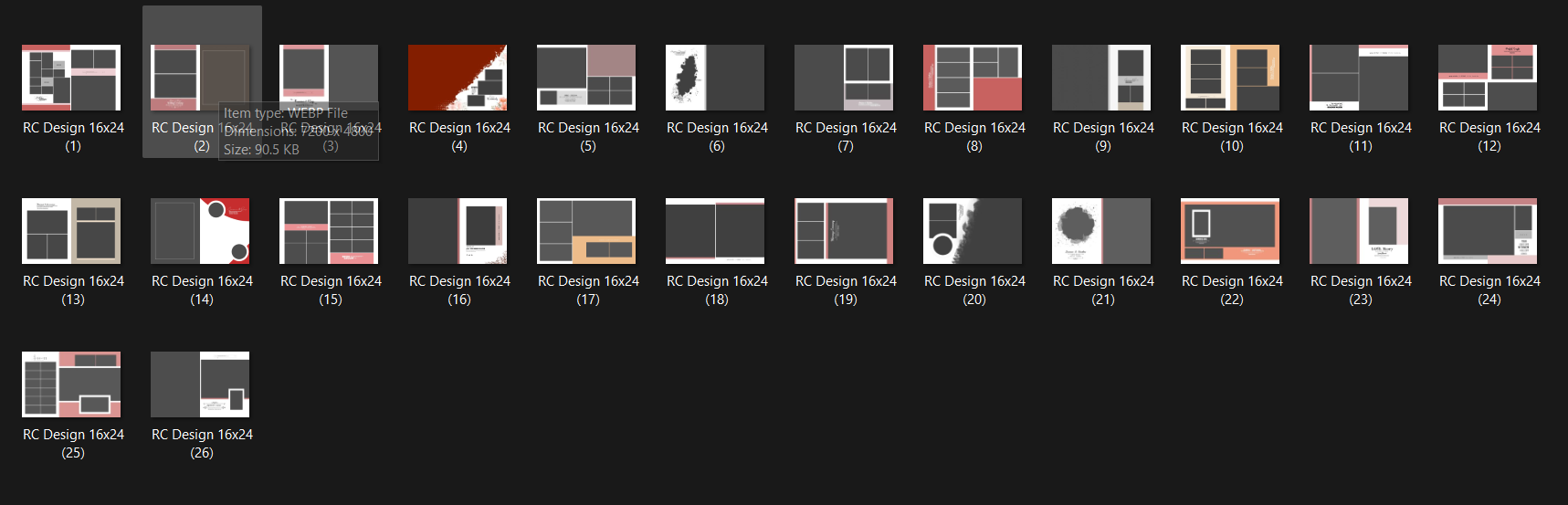 Wedding Album PSD Volume 61 to 64