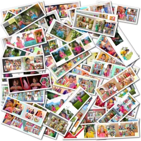 [APRIL-2025-VOL-2]Half Saree Ceremony Album Design PSD – Traditional & Elegant Templates