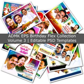 ADMK EPS Birthday Flex Collection – Volume 3 | Editable PSD Templates