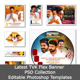 Latest TVK Flex Banner PSD Collection – Editable Photoshop Templates [MAY-2025]