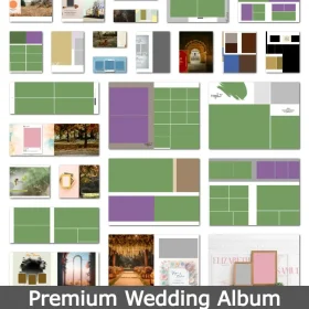Premium Wedding Album Sheet PSD Collection – Volume 2, 3, 4 (June 2025, 16×24 Size)