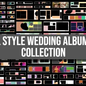 Floral Style Wedding Album Sheet Collection