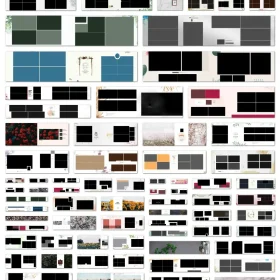 Floral Album Sheet PSD Collection – Premium Wedding Design Templates (12×36 Size)