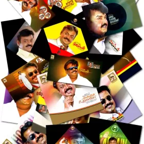Captain Vijayakanth Birthday Flex Design PSD – Collection 1