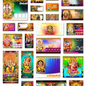 Vinayagar Chathurthi Flex Banner Design PSD Collection 2 – High-Quality Editable Templates