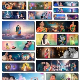 Telugu Wedding Album Sheet Design PSD 12×36 Inch – March 2026 Collection 1