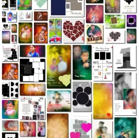 Photo Frame Design PSD Collection editable Photoshop templates