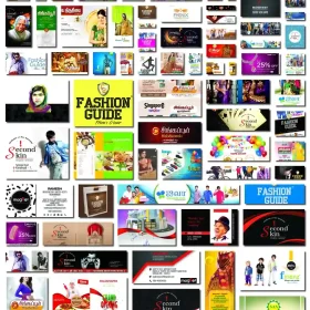 Men’s Wear & Silk Shop Board PSD | Offer Notice Designs Bundle