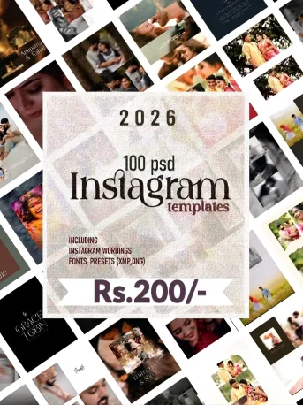 Pre Wedding Instagram PSD