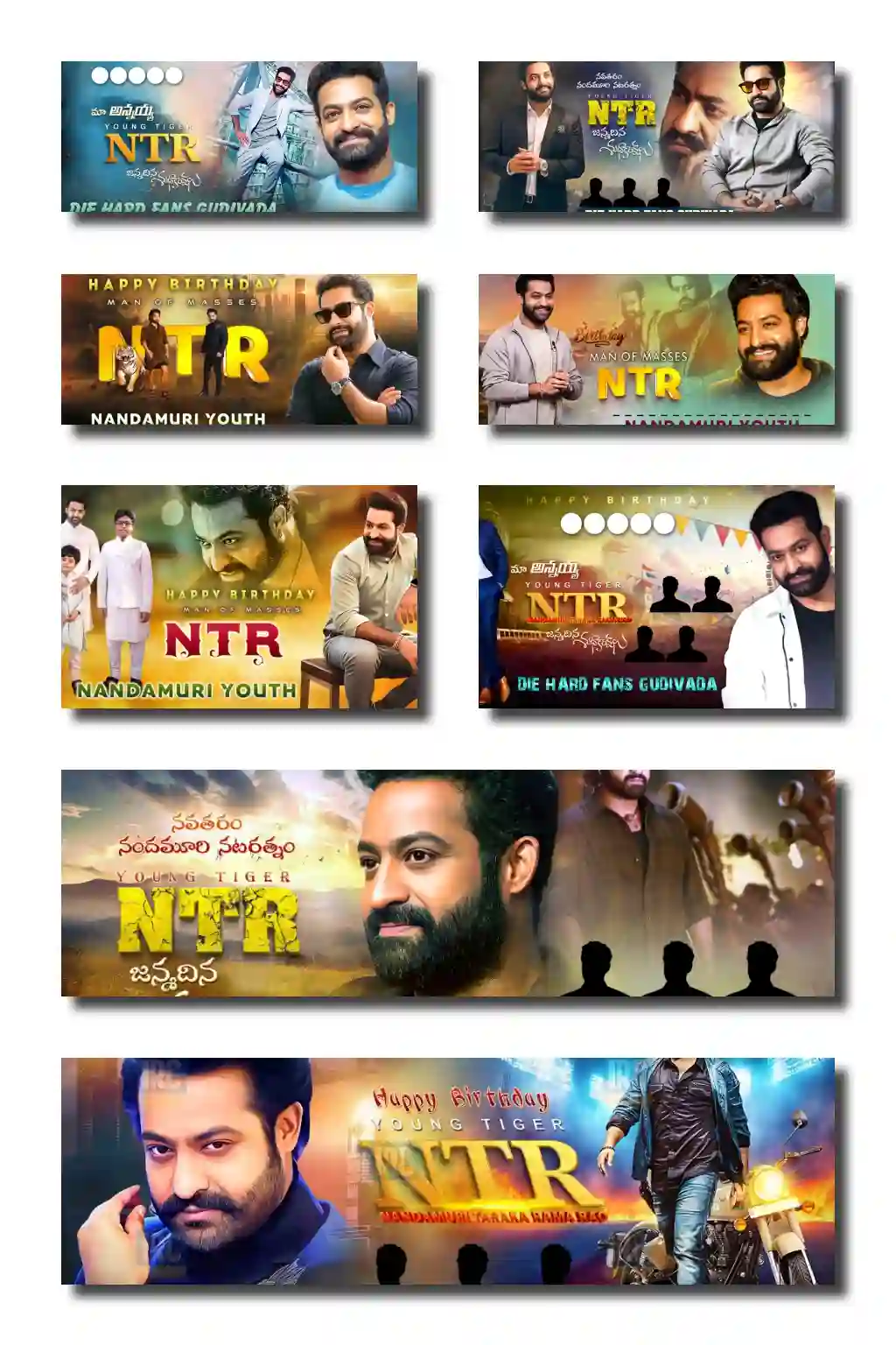 NTR Birthday Flex Design PSD Collection 2026