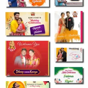 Wedding Flex Banner PSD May 2026 Collection – Editable Marriage Designs