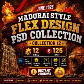 Madurai Style Flex Design PSD Collection June 2026 – Collection 12