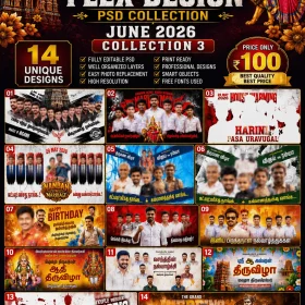 Madurai Style Flex Design PSD Collection June 2026