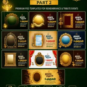 Ninaivu Anjali Flex Design Collection June 2026 Part 2 PSD Templates Preview