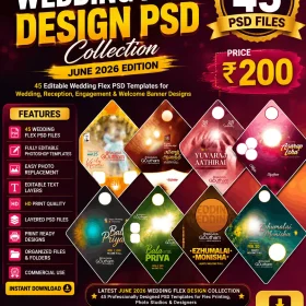 Trending Wedding Flex Design PSD Collection 2026 – June Edition