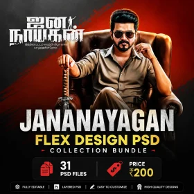 Jananayagan Flex Design PSD Collection Bundle Editable Photoshop Templates