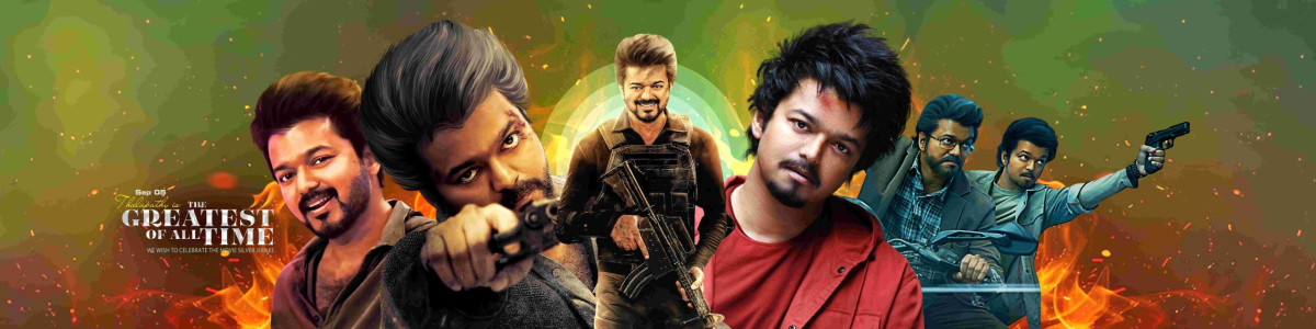 GOAT Tamil Movie Banner PSD Files