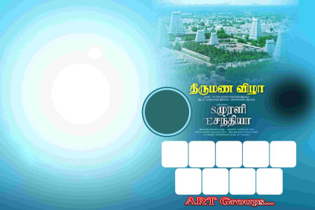 Tamil Marriage and Kathani Vizha Flex Banner PSD Designs