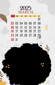 2025 Calendar Template - Minimalist Design (PSD)