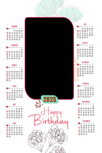 2025 Calendar Template - Minimalist Design (PSD)