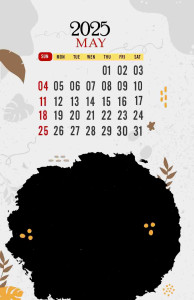 2025 Calendar Template - Minimalist Design (PSD)