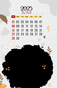 2025 Calendar Template - Minimalist Design (PSD)