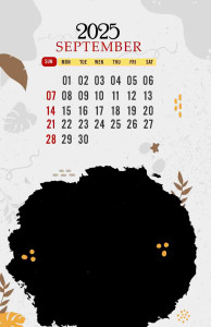 2025 Calendar Template - Minimalist Design (PSD)