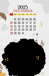 2025 Calendar Template - Minimalist Design (PSD)