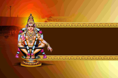 God Iyyappan Flex Banner PSD