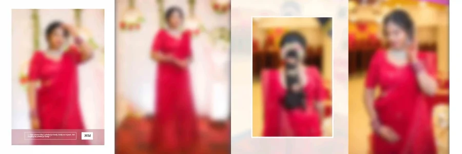 12x36 Half Saree Event Album Design - PSD Collection (2025 Edition)