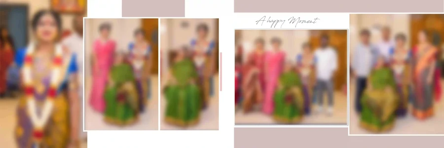 12x36 Half Saree Event Album Design - PSD Collection (2025 Edition)
