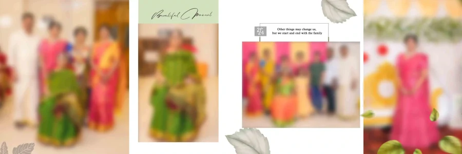 12x36 Half Saree Event Album Design - PSD Collection (2025 Edition)