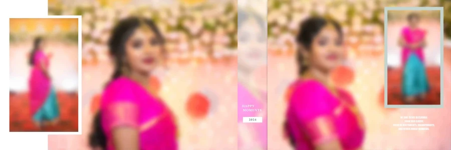 12x36 Half Saree Event Album Design - PSD Collection (2025 Edition)