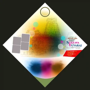 Tamil Puberty Ceremony Half Saree Flex Banner PSD – Floral Design