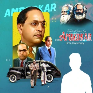 Ambedkar Birthday Flex Banner Designs