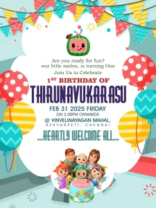 birthday invitation design