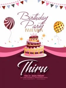 birthday invitation design