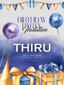 birthday invitation design