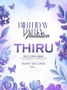 birthday invitation design