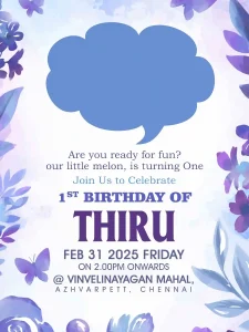 birthday invitation design