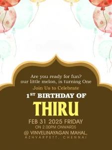 birthday invitation design