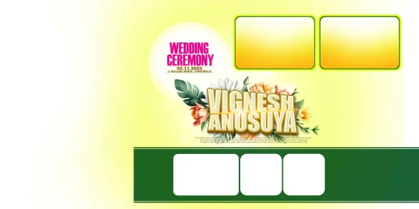Wedding Flex Design PSD January 2026
