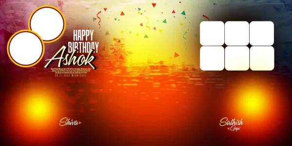 Birthday flex board design print ready
