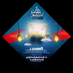Ninaivu Anjali flex banner