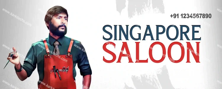 Saloon Shop Flex Design PSD
