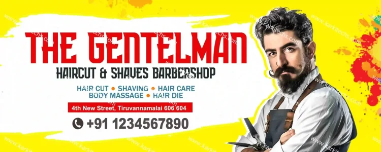 Saloon Shop Flex Design PSD
