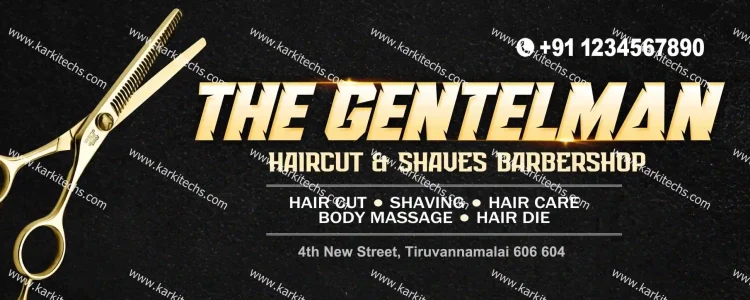 Saloon Shop Flex Design PSD